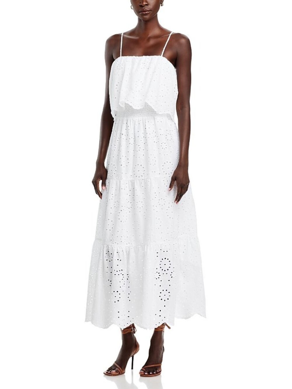 Koko + Mason Tie Back Maxi Dress White Size M